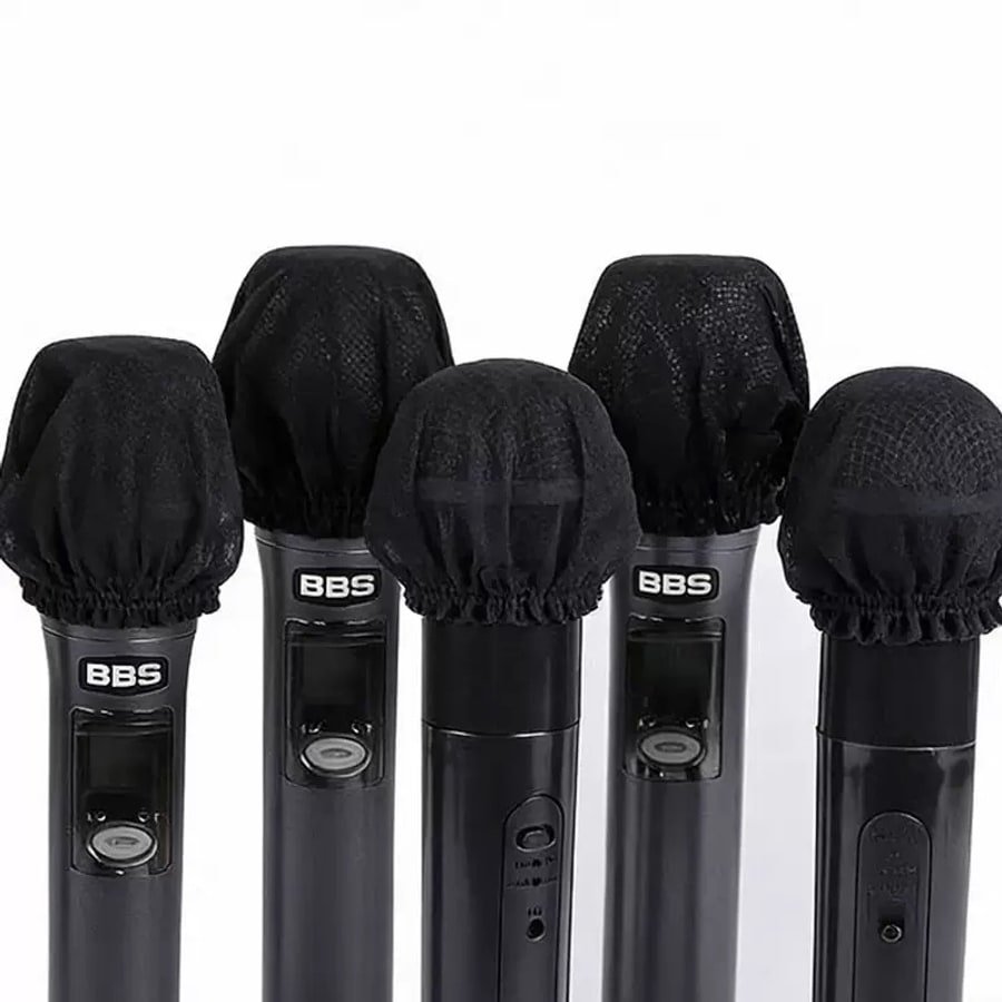LA807 white microphone cover finished sample