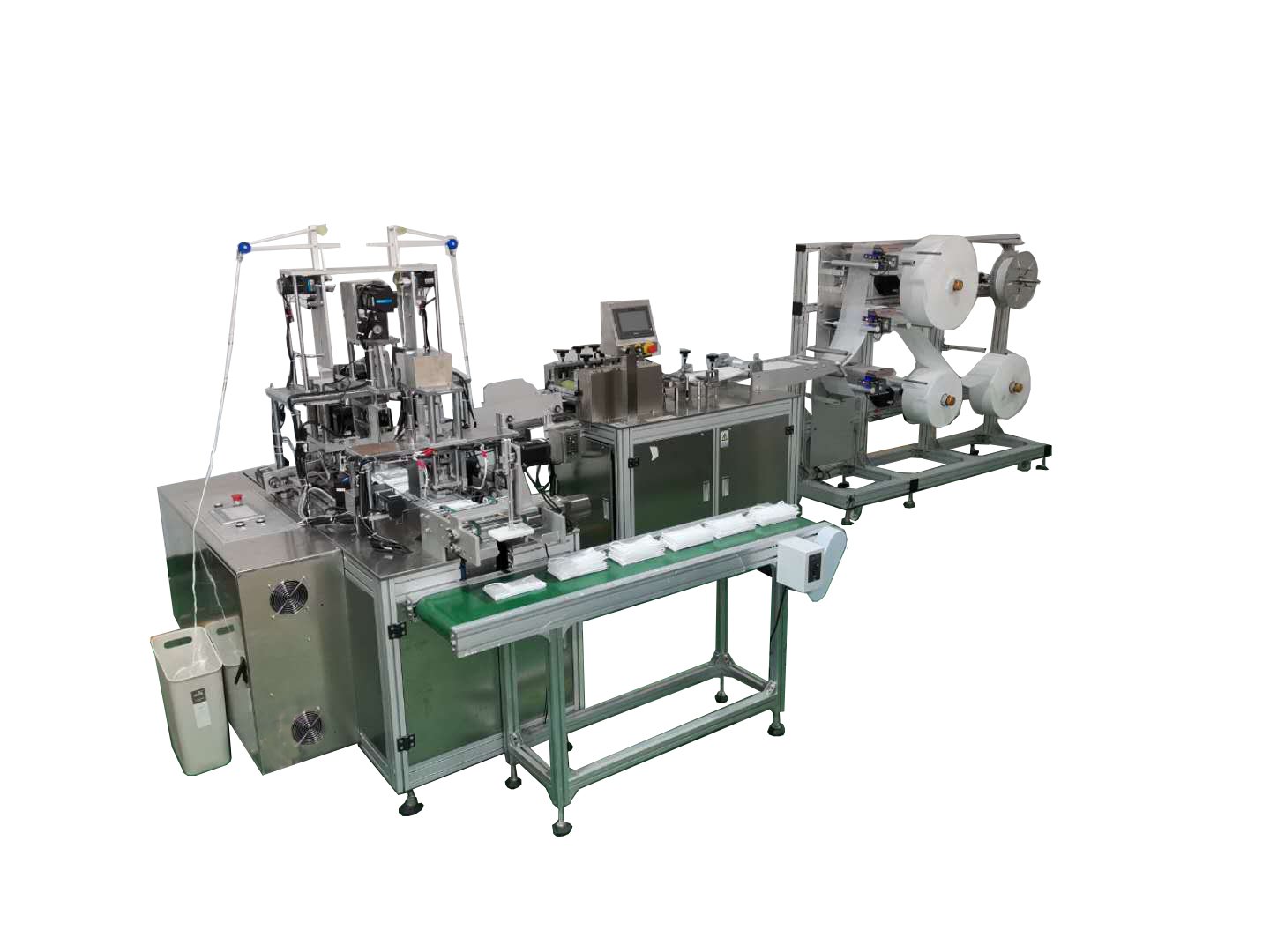 LA817 automatic outer ear loop mask machine full machine view