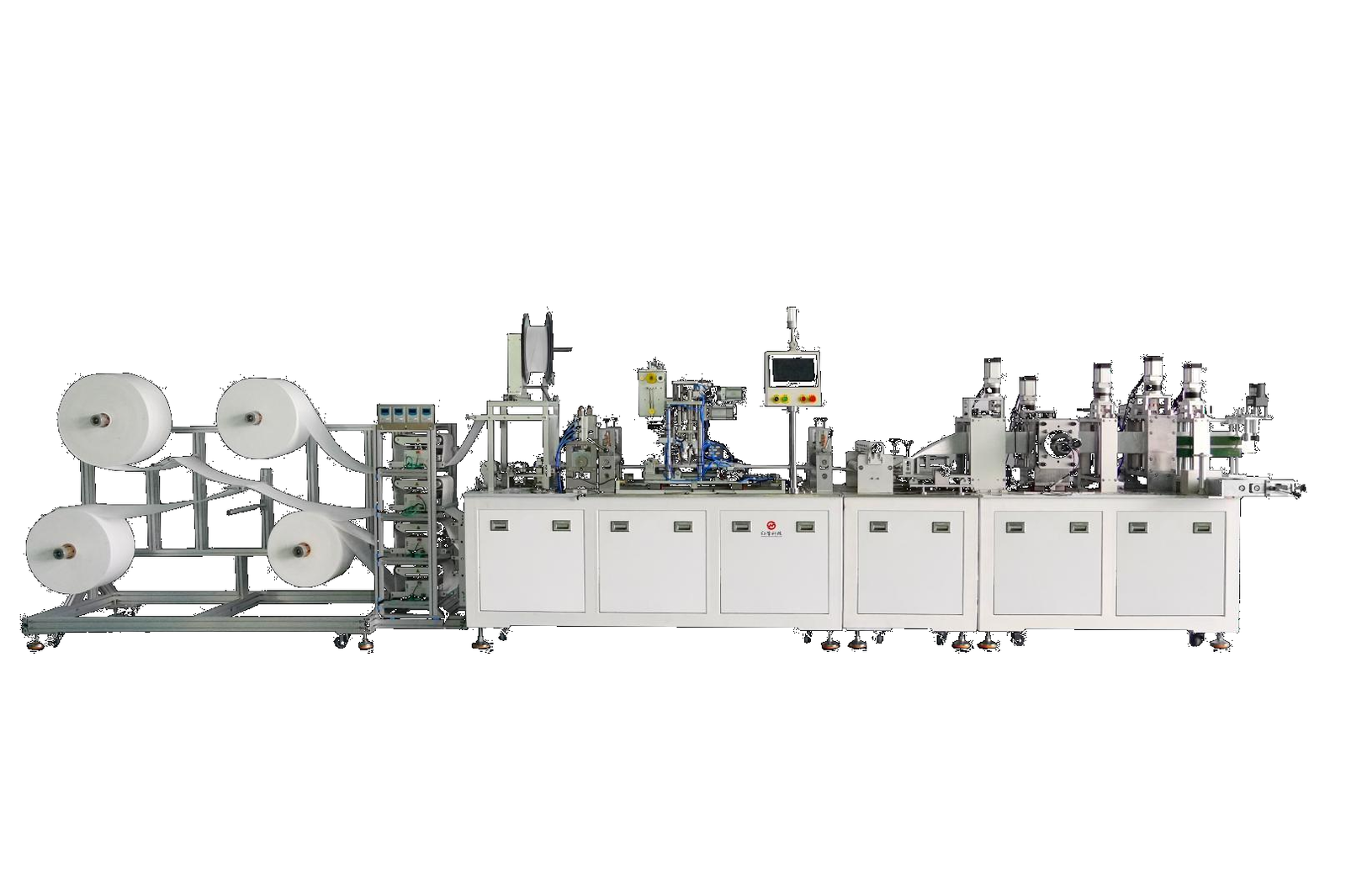Full automatic folding mask production line
