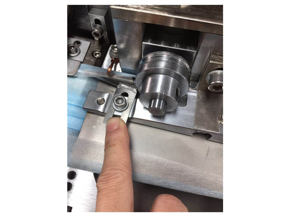 Mask machine welding component detail
