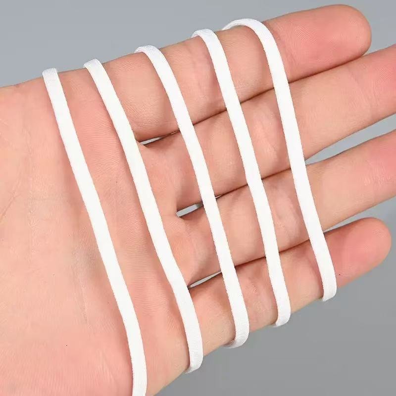 Round Earloop Elastic material close-up images for Raw Materials