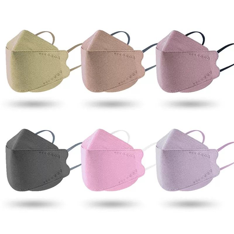 Color fish shape mask samples