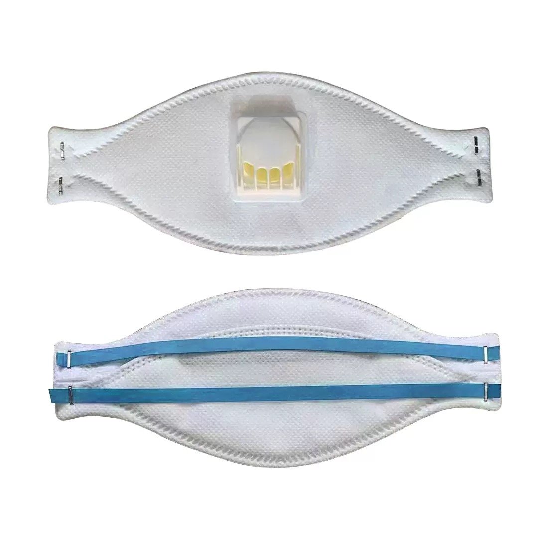 Fish shape mask sample with valve and headband