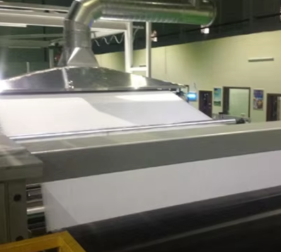 Hot air cotton production process