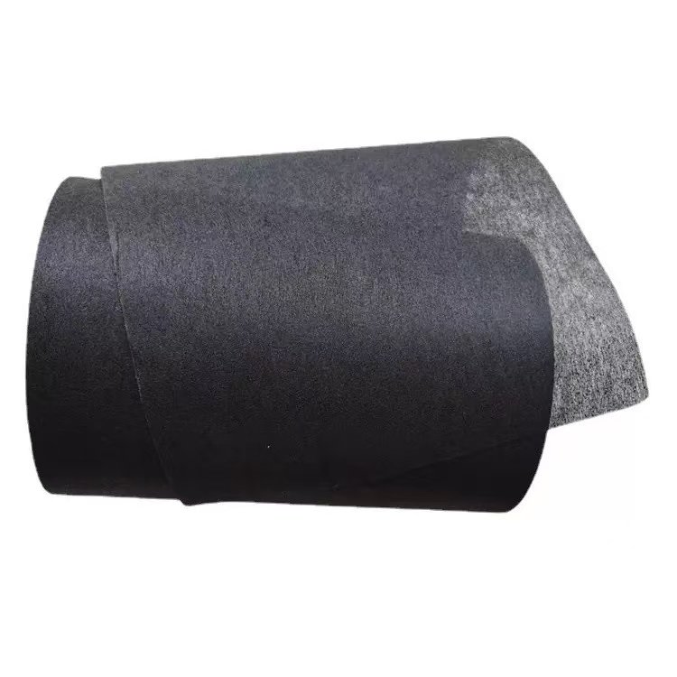 activated carbon fabric surface close-up